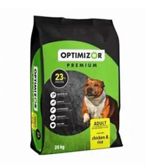 Optimizor Premium Adult Dog Food Chicken And Rice 20kg