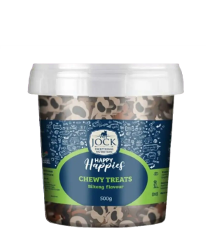 Jock Happy Happies Chewy Dog Treats 500g - Biltong Flavour