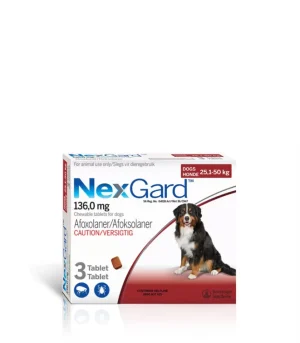 Nexgard Chewable 3 Pack (136mg) 25.1-50kg for Dogs
