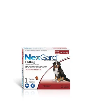 Nexgard Chewable Single (136mg) 25.1-50kg