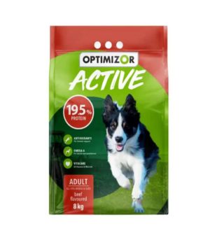 Optimizor Adult Beef Active 8kg Dog Food