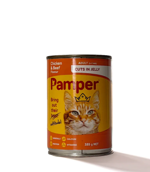 Pamper Cat Can - Chicken & Beef 385g
