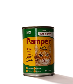 Pamper Cat Can - Lamb 385g