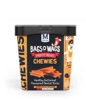 Montego Bags 'O Wags Healthy Butternut Flavoured Dental Sticks 500g